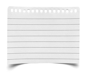 piece of paper note notepad