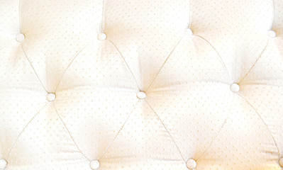 White Leather Upholstery Background