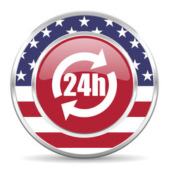 24h american icon, usa flag