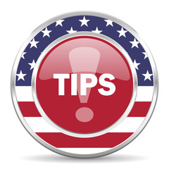 tips american icon, usa flag
