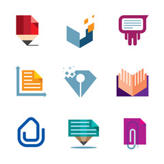 Office business document entrepreneur creativity logo icon
