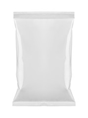 white package template bag food