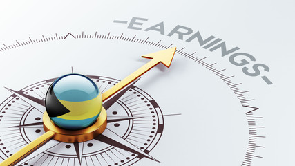Fototapeta premium Bahamas. Earnings Concept