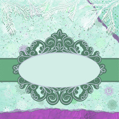 Christmas Invitation tempkate card. EPS 8