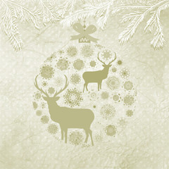 Christmas ornaments made from snowflakes. EPS 8