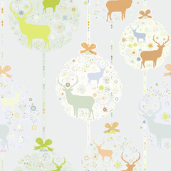 Colorful Christmas seamless pattern. EPS 8