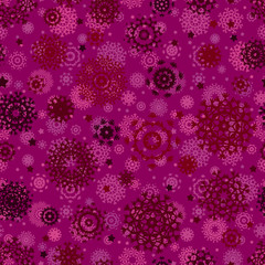 Seamless snowflakes background for winter. EPS 8