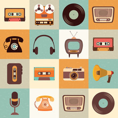 Retro electronic set