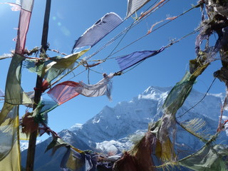 drapeaux de pri&egrave;re, Himalaya