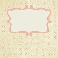 Vintage polka dot design. EPS 8