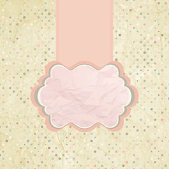 Polka dot design pink. EPS 8