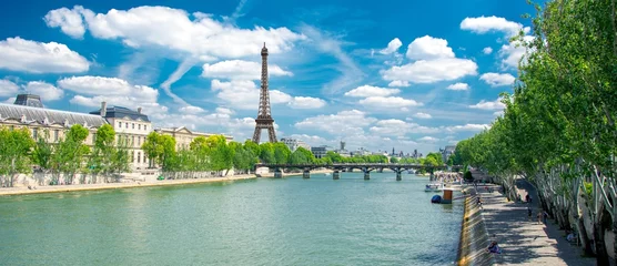 Fotobehang Banken van de Seine in Parijs © Alexi Tauzin