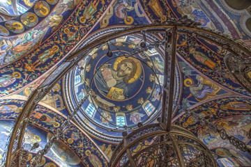 Fototapeta na wymiar St George's Church at Oplenac, Serbia