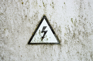 The old high voltage sign
