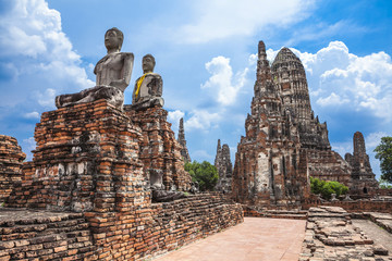 Buddha image of Wat Chai Wattanaram Ayuthaya © Mckyartstudio