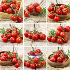 cherry tomatoes - collage