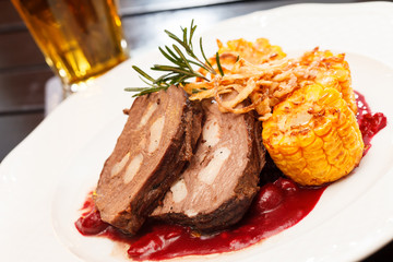 venison with sauce