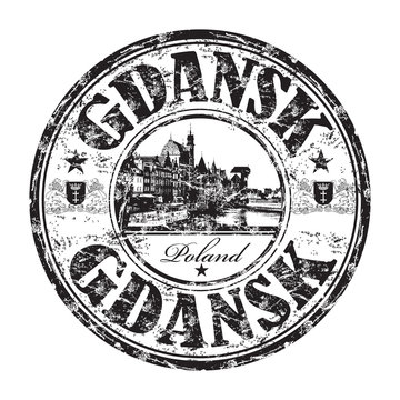 Gdansk grunge rubber stamp