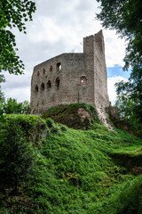 Fototapeta na wymiar Medieval castle Spesbourg in Alsace