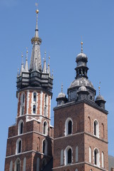 Fototapeta premium Krakau, Polen, Schloss, Kirche, Universität, Platz,