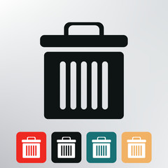 dustbin icon.