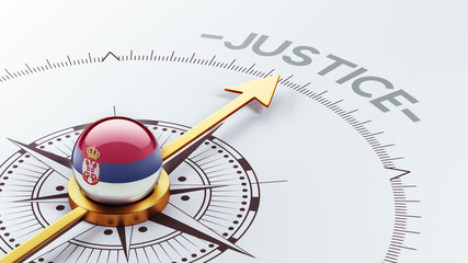 Serbia Justice Concept.