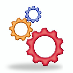Gear icon with place for your text