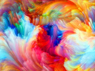 Foto auf Acrylglas Gemixte farben Virtual Color