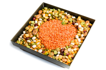 Mixture of dried pulses