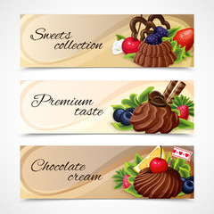 Sweets banners horizontal
