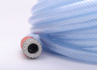 Garden Hose on White Background