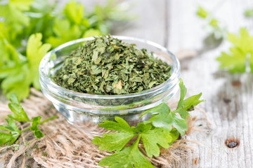 Heap of dried Parsley