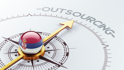 Serbia  Outsourcing Concept.