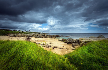 Coast in gray and green