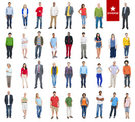 Group of Multiethnic Diverse Colorful People