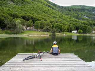 Biker am Lago Lagolo