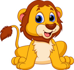 Cute lion cartoon