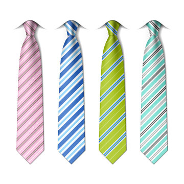 Striped ties template