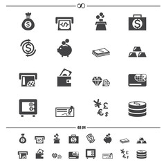 money icons.vector eps10