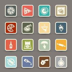 Pizza icons.vector eps10