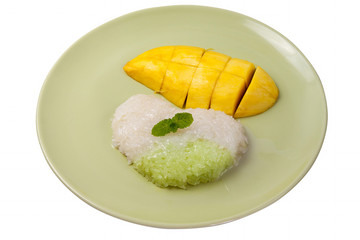 Sticky Rice with mango Thai Food2
