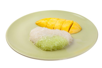 Sticky Rice with mango Thai Food