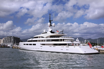 Yacht With Helicopter Pad