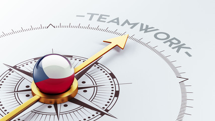 Czech Republic Teamwork Concept