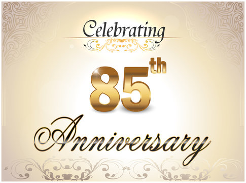 85 year anniversary golden label, 85th anniversary