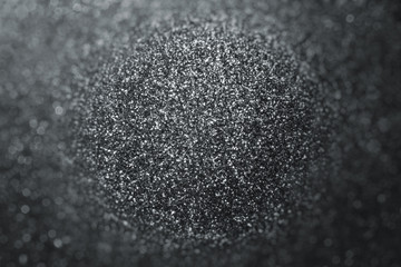 Silver Glitter Spot Circle