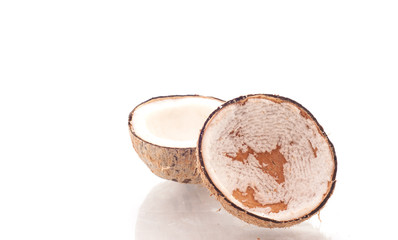 Coconut isolation on white background