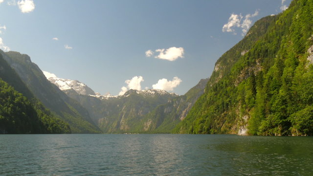 Picturesque view from Koenigssee in Berchtesgaden