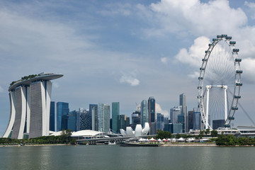 Cityscape of the central district of Singapore