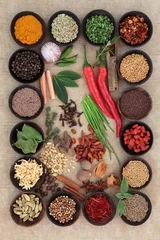 Fotobehang Herbs adnd Spices © marilyn barbone